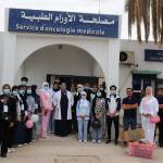 زيارة ميدانية الى مستشفى الحكيم سعدان - بمناسبة شهر أكتوبر الوردي